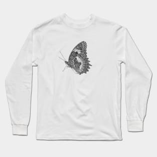 Red Lacewing Butterfly Long Sleeve T-Shirt